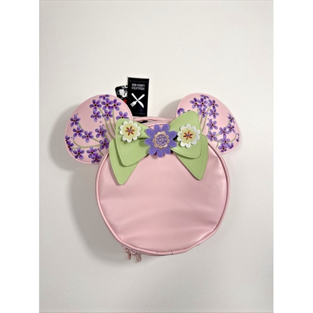 BoxLunch Exclusive Disney Minnie Mouse Floral Ears Figural Lunchbox NEW